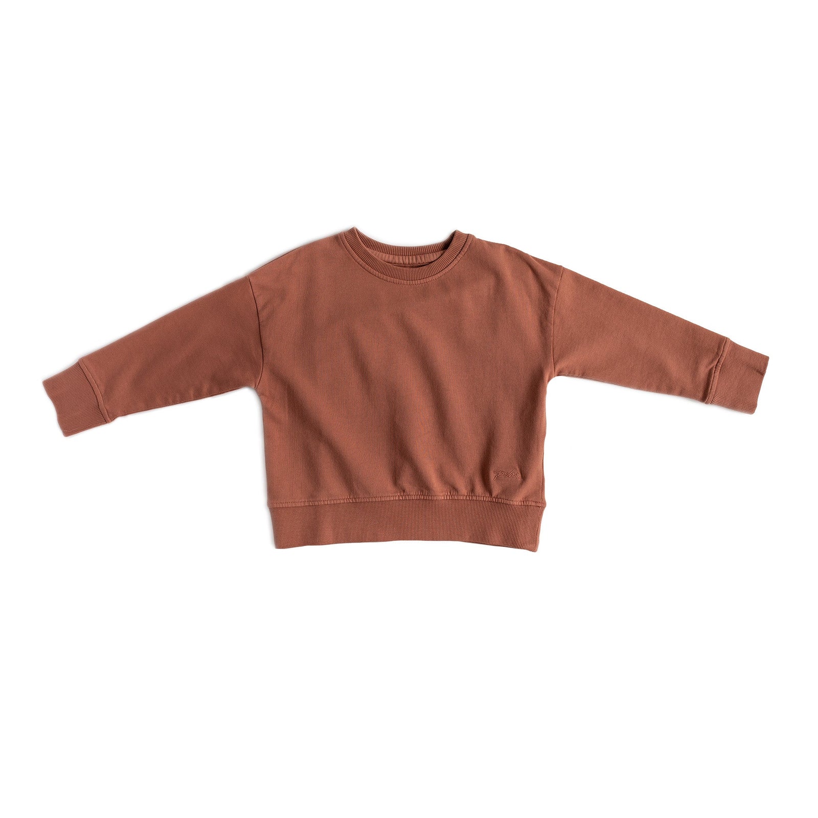 French Terry Sweatshirt Top Pehr Clay 18 - 24 mos. 