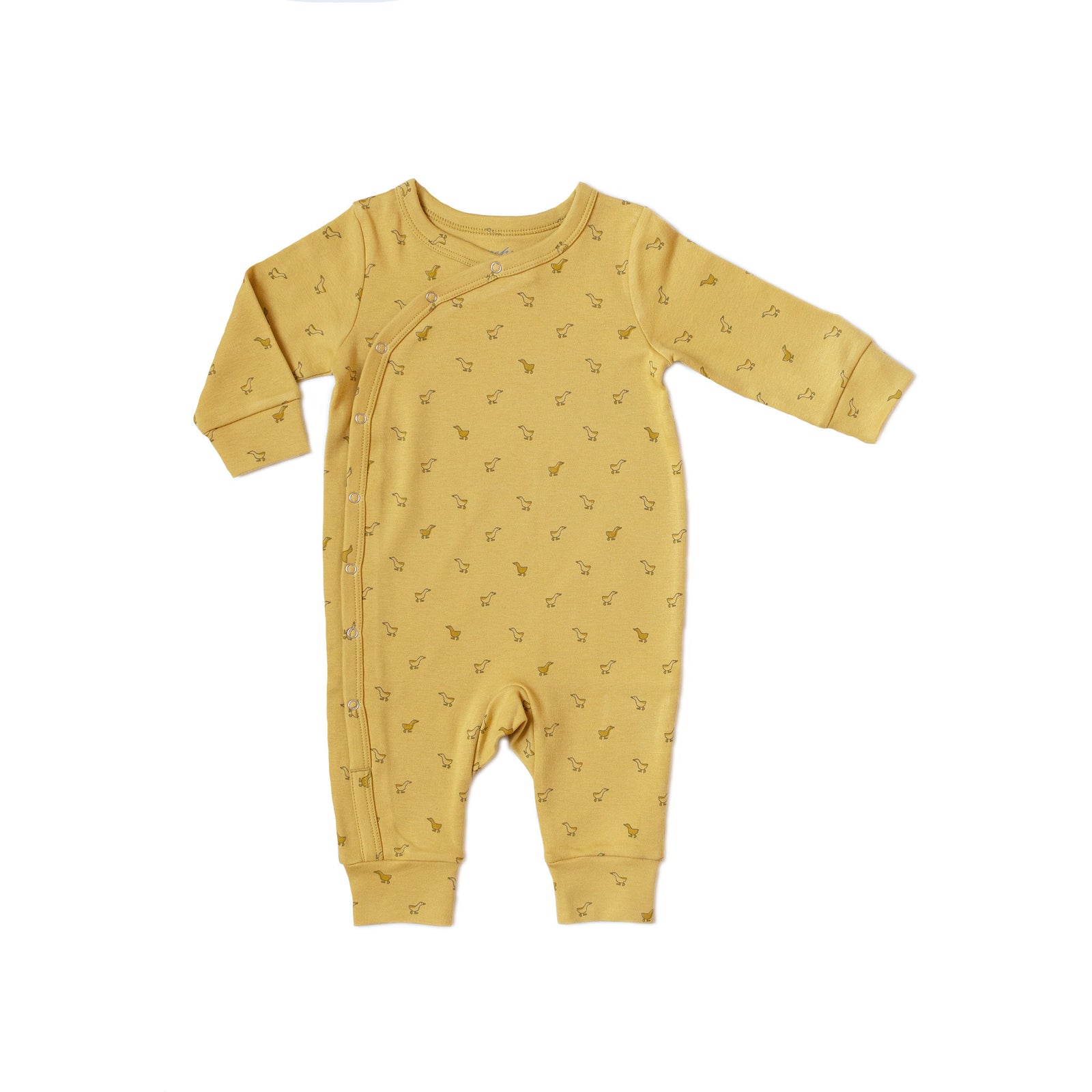Front Snap Kimono Romper Romper Pehr Hatchling Duck 0 - 3 mos. 