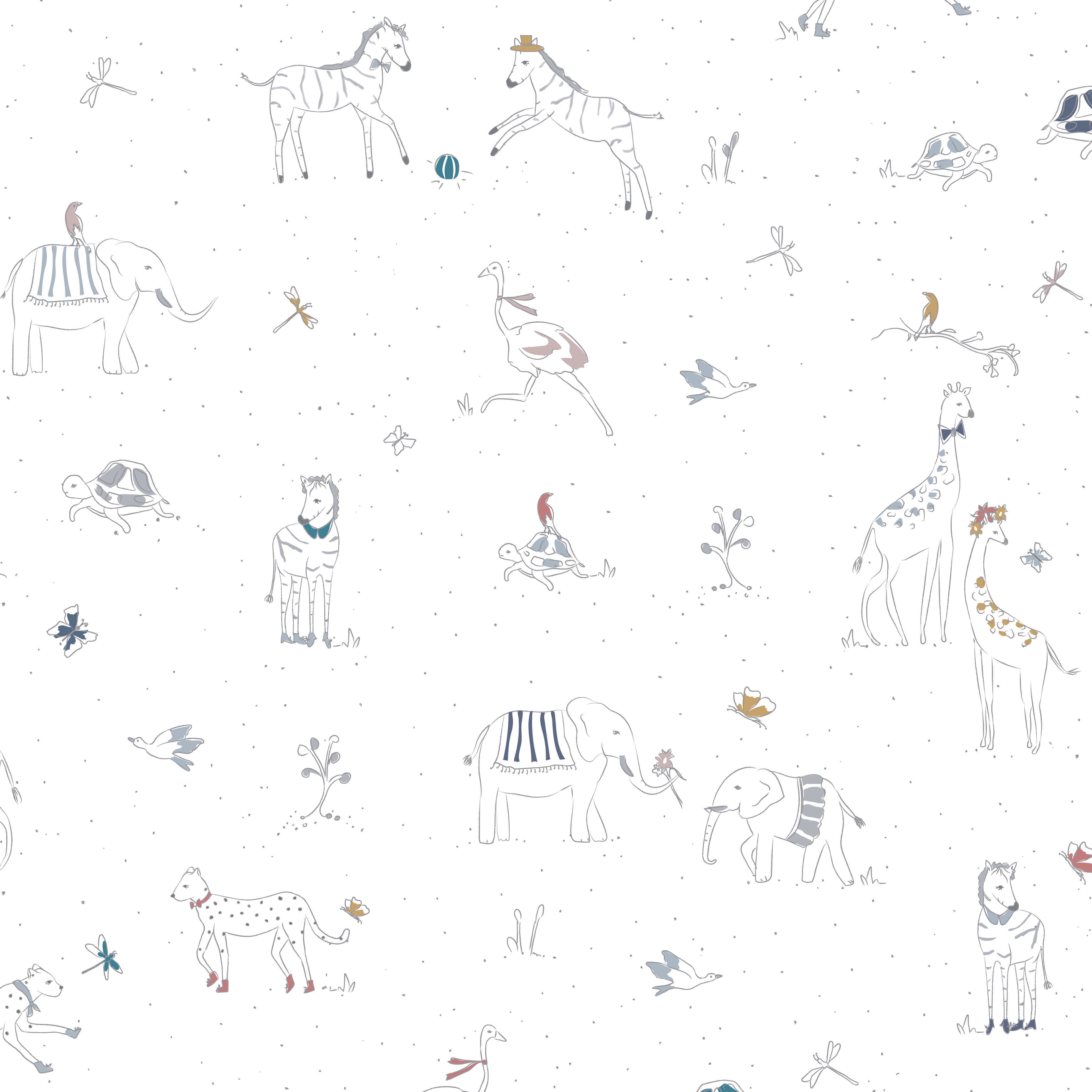 Pehr-Chasing Paper X Pehr Wallpaper-Magical Safari-1