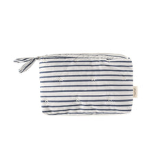 Pehr-On The Go Mini Pouch-Stripes Away Ink Blue Mini-1
