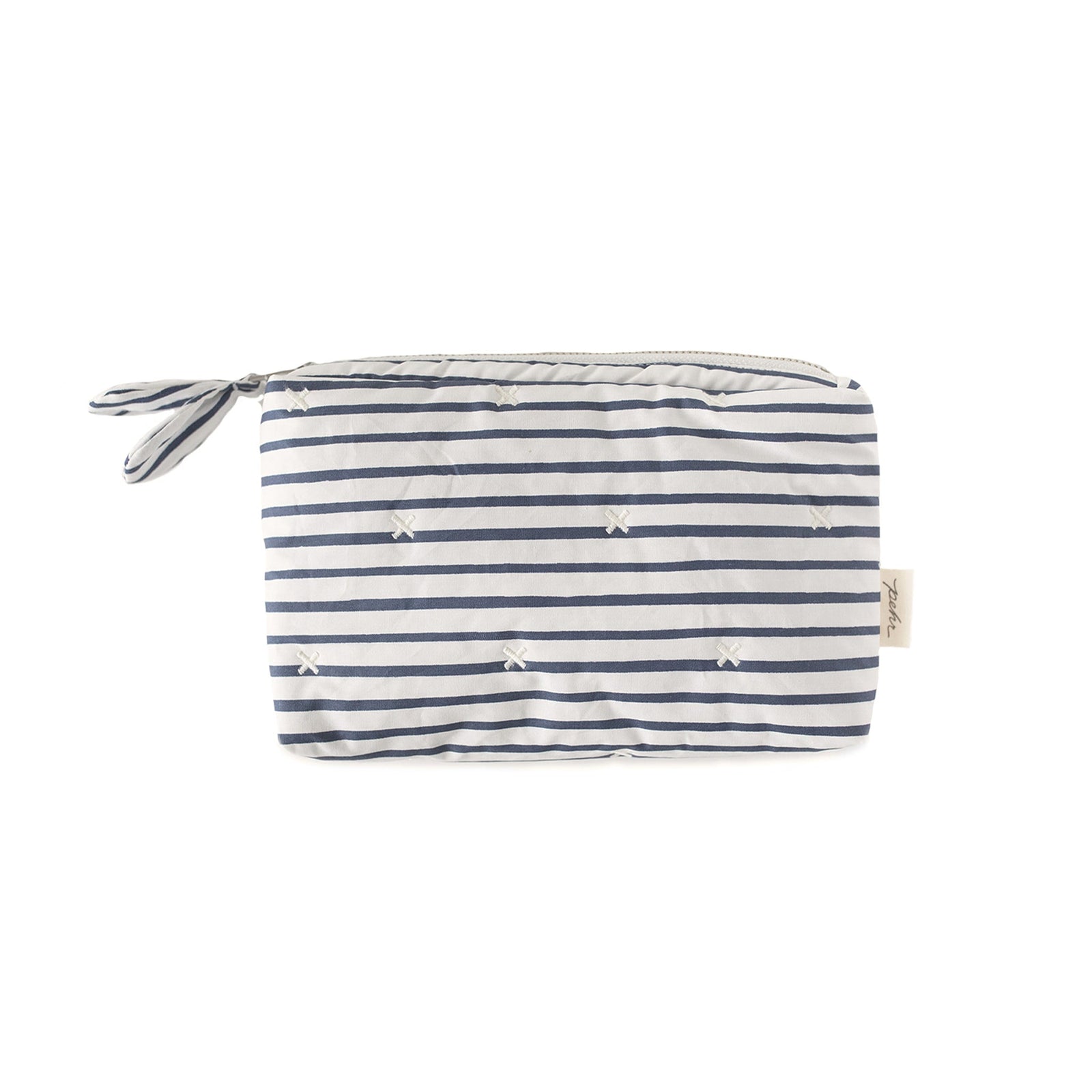 On The Go Mini Pouch Travel Pehr Stripes Away Ink Blue Mini 