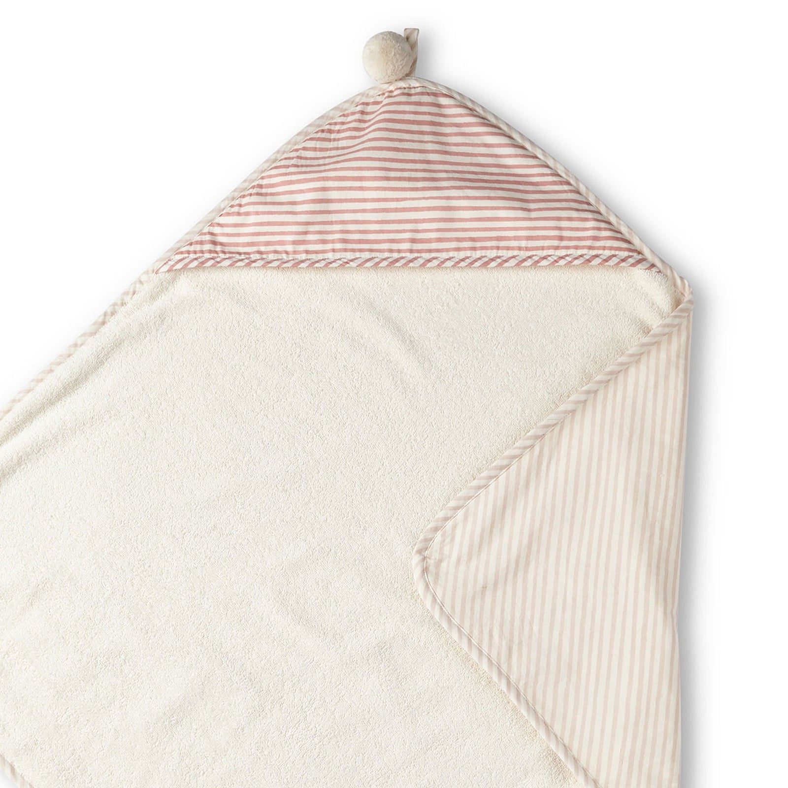 Striped Hooded Towel Hooded Towel Pehr Stripes Away Petal  