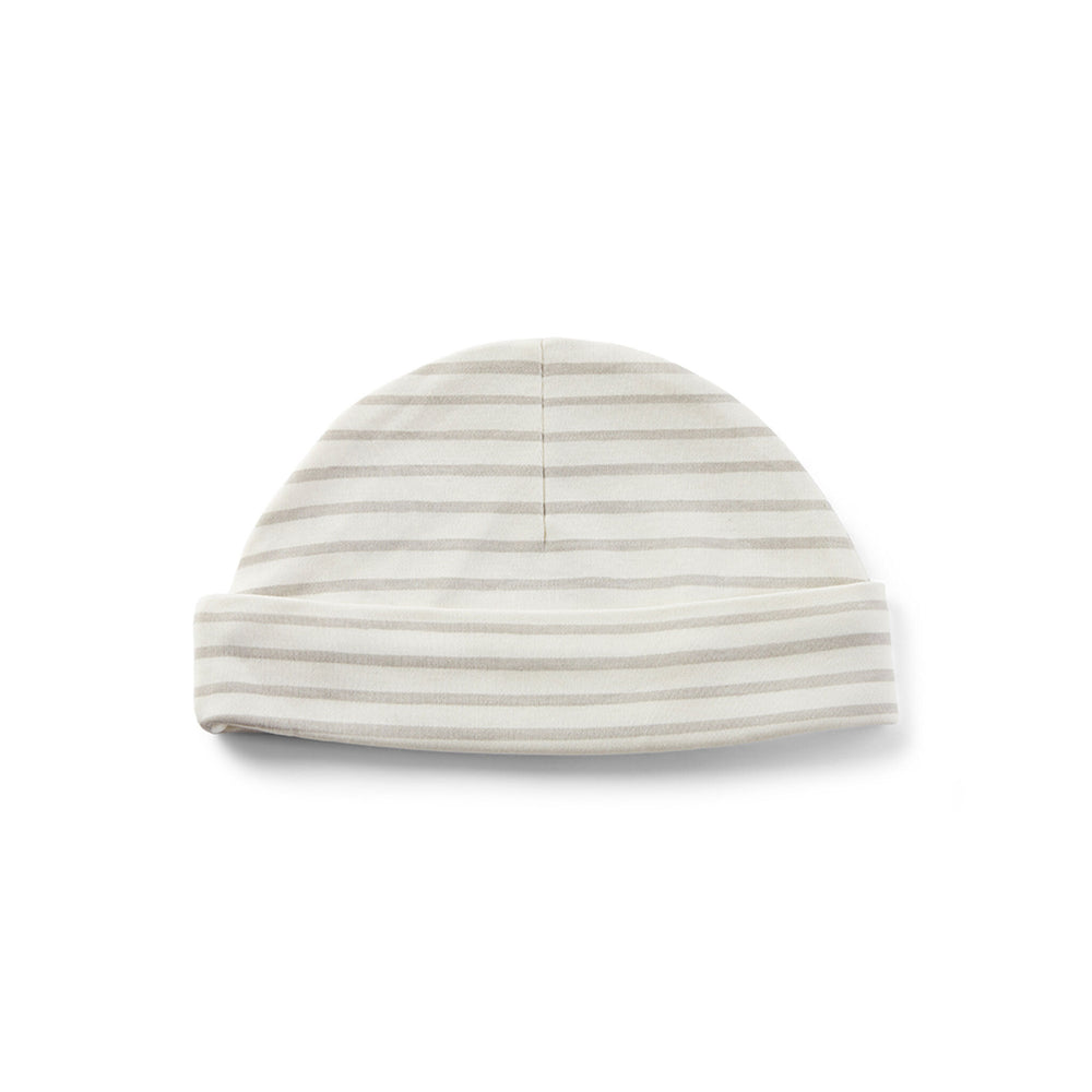 Beanie Hat Hat Pehr Stripes Away Pebble Grey 6 - 12 mos. 