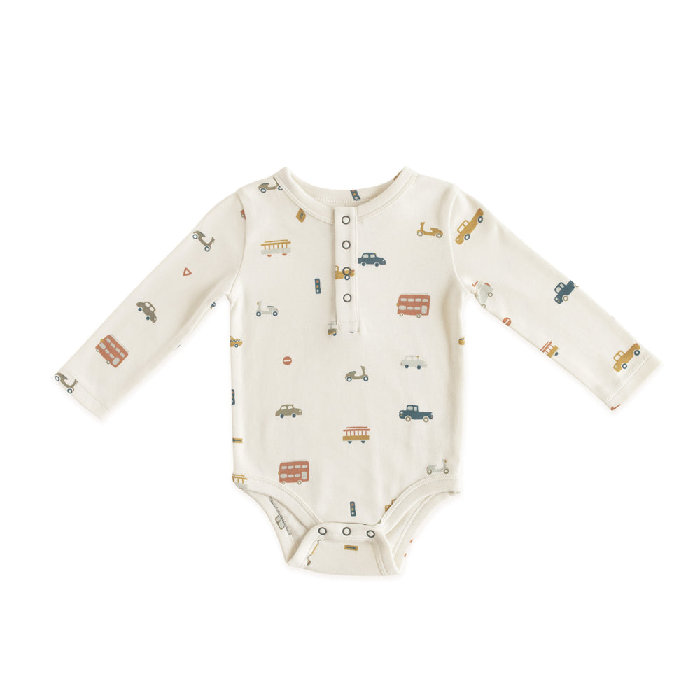 Henley One-Piece One-Piece Pehr Rush Hour 0 - 3 mos. 