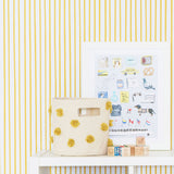 Pehr-Chasing Paper X Pehr Wallpaper-Stripes Away Marigold-2