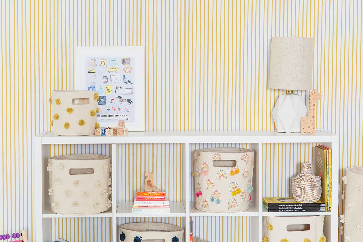 Pehr-Chasing Paper X Pehr Wallpaper-Stripes Away Marigold-3
