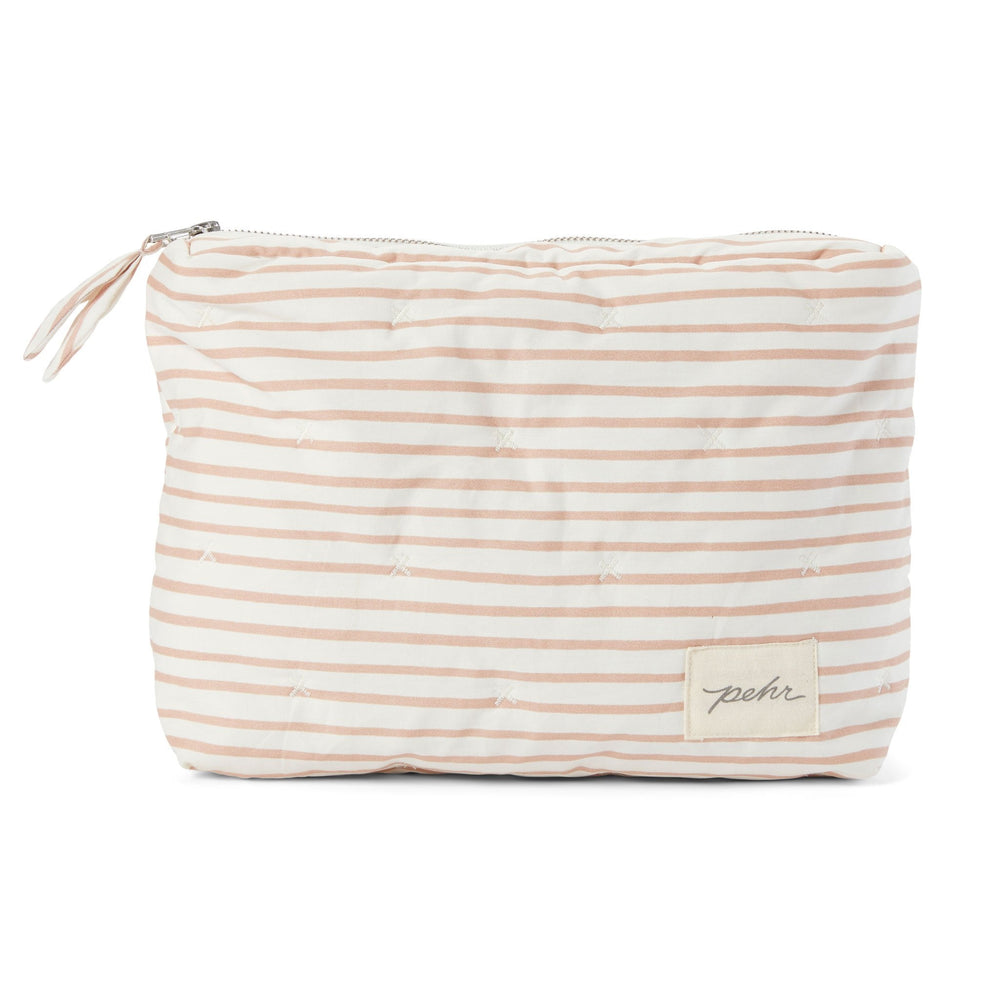 On The Go Pouch Pouch Pehr Stripes Away Rose Pink Medium 
